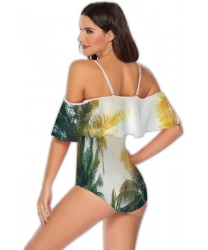 Dancing s-Women's Ruffle One Piece Bathing Suit S - Multi 37 - CB199E9GWN2 $31.31-One-Pieces