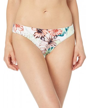 Women's Cinched Back Hipster Pant Bikini Bottom - White - CR18IQ8I3UU $17.08-Bottoms