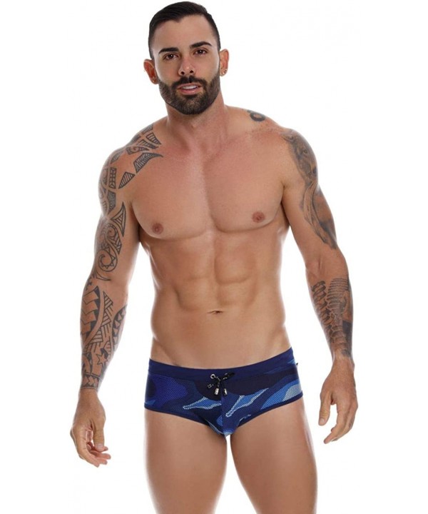 Mens Fashion Swim Briefs Swimwear for Men - Blue_style_1019 - CS1960KLH57 $54.25-Briefs