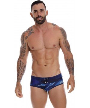 Mens Fashion Swim Briefs Swimwear for Men - Blue_style_1019 - CS1960KLH57 $54.25-Briefs