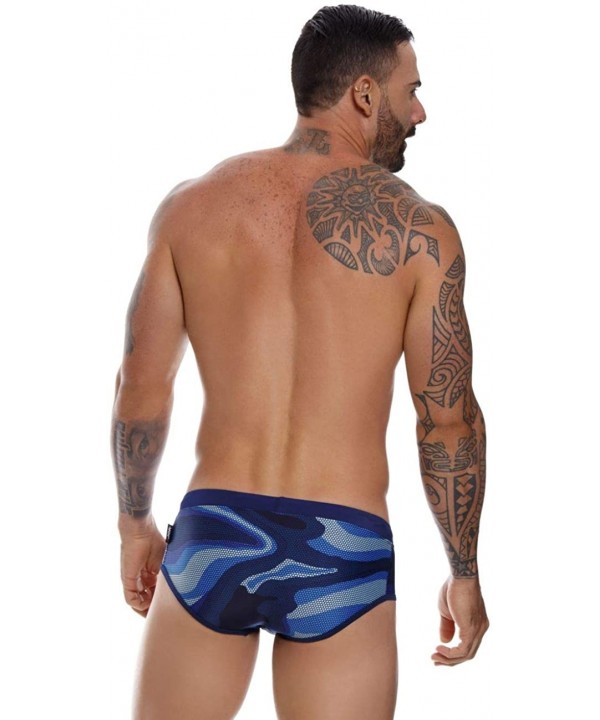 Mens Fashion Swim Briefs Swimwear for Men - Blue_style_1019 - CS1960KLH57 $54.25-Briefs