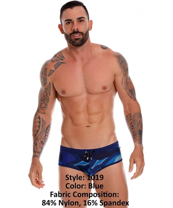 Mens Fashion Swim Briefs Swimwear for Men - Blue_style_1019 - CS1960KLH57 $54.25-Briefs