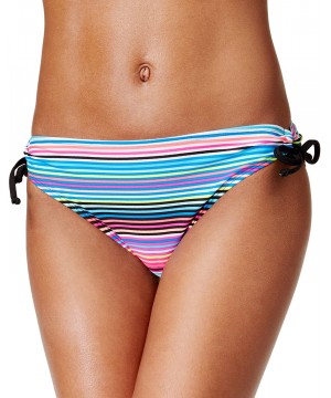 Juniors Cinema Striped Side-Tie Hipster Bikini Bottom - Multi - CO17YIT63ML $12.80-Bottoms