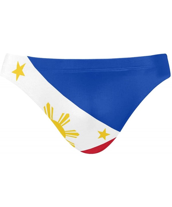 Mens Swim Briefs Trunk Scuba Dive Flag Athletic Swimsuit Beach Shorts Board Triangle Bikini Swimwear - Philippine Sun Flag - ...