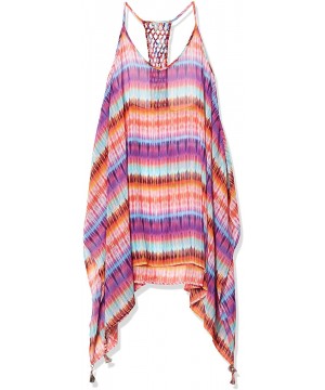 Women's Plus Size Caftan Swim Cover Up - Dream Weavers Multi - CG186DOQMXK $40.06-Cover-Ups