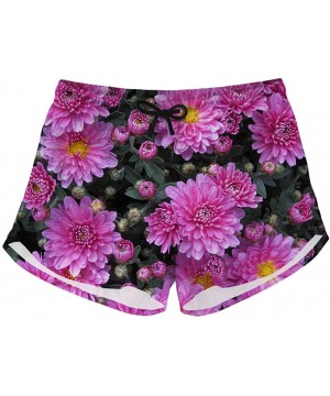 Women's Floral Pattern Beach Shorts Quick Dry Swim Trunks with Pockets - Pattern 03 - CJ18QDO7UKM $18.34-Board Shorts