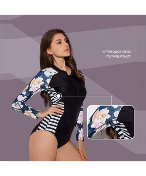 Rash Guard Swimming Suit for Women Swimsuit Swimwear Bathing Suit S-XL - Multi Color - C318UZ7IRNI $20.90-Rash Guards