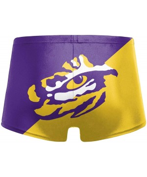 Men's Boxer Swim Shorts Creative Print Graphic Design Swimming Trunks - Lsu Tigers - CB190T4IALU $26.14-Board Shorts