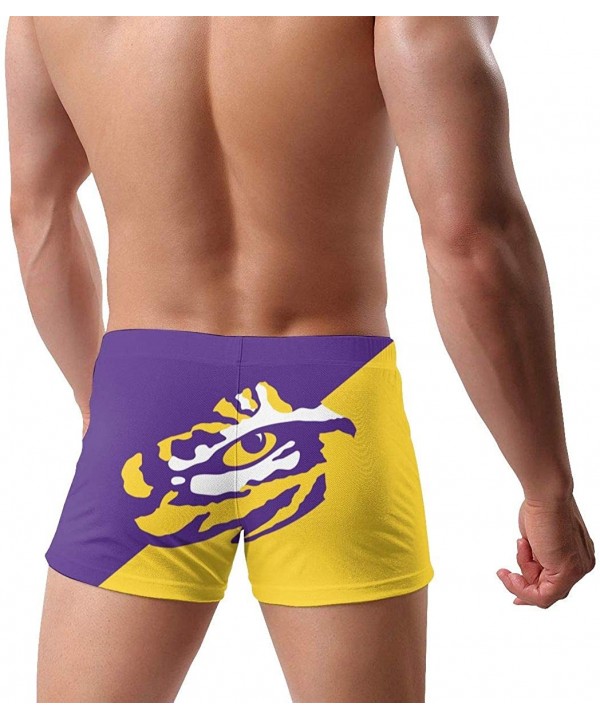 Men's Boxer Swim Shorts Creative Print Graphic Design Swimming Trunks - Lsu Tigers - CB190T4IALU $26.14-Board Shorts