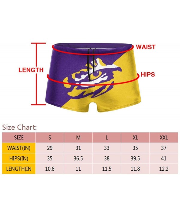 Men's Boxer Swim Shorts Creative Print Graphic Design Swimming Trunks - Lsu Tigers - CB190T4IALU $26.14-Board Shorts