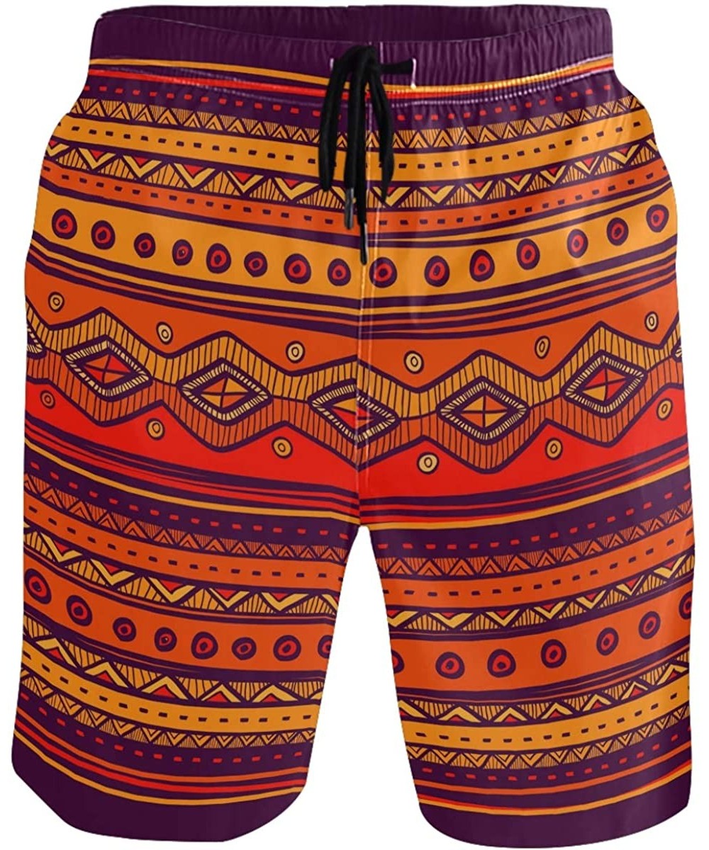 Fashion Mens Swim Trunks Cool Quick Dry Board Shorts Bathing Suit with Side Pockets - Multi12 - CA18SCYCN65 $22.67-Board Shorts