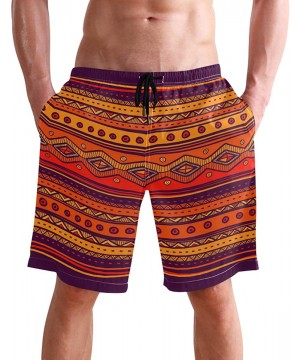 Fashion Mens Swim Trunks Cool Quick Dry Board Shorts Bathing Suit with Side Pockets - Multi12 - CA18SCYCN65 $22.67-Board Shorts