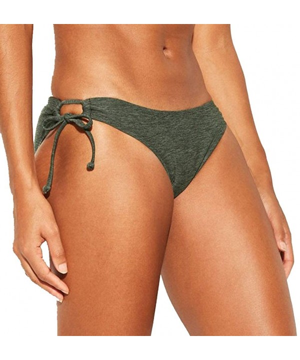 Women's Hipster Bikini Bottom - Dark Green - C31950Q8HLH $20.41-Tankinis