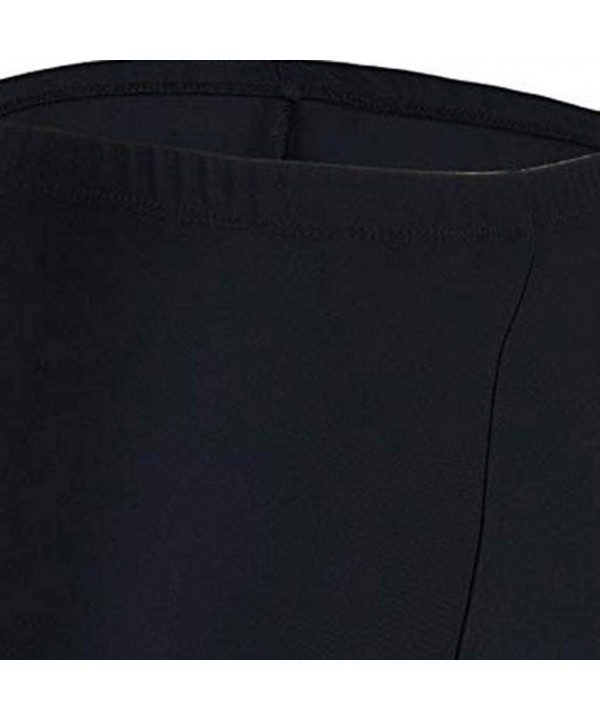 Women's Sport Sunscreen Elastic Tankini Bottom Skinny Capris Swim Shorts Trunks - Black - C918O5IZ7XO $12.04-Tankinis