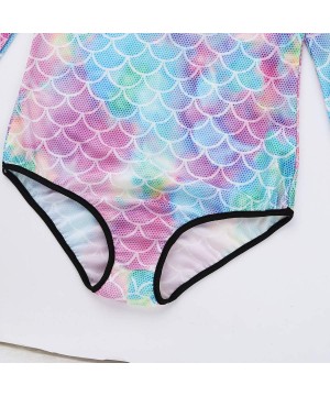 Womens Mermaid One Piece Swimsuit Funny Novelty High Cut Thong Monokini Swimwear Wetsuit - Colorful - CZ18UILK4GI $26.18-One-...