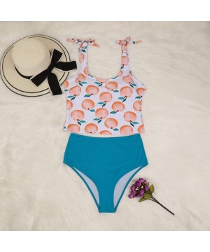 Women Swimsuit High Waisted Two Piece Retro Knot Bikinis Swimwear Female Beach Tankini - Pink - C618SDZEQXI $15.60-Sets