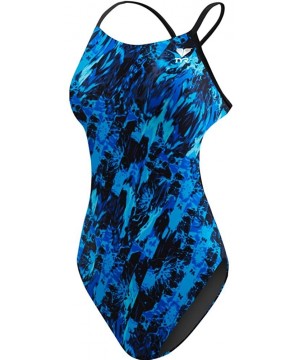 Women's Glisade Cutoutfit Swimsuit - Blue - CN12FZK3LLL $51.51-Racing