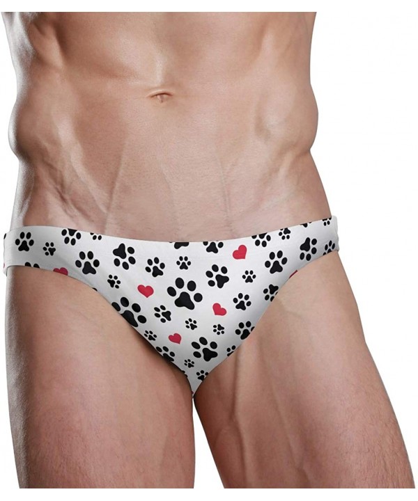 Swim Brief Bikini Cartoon Animal Beach Bikini for Men Swim Underwear Sports - Paw - CX18T6M53I0 $29.38-Briefs