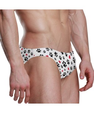 Swim Brief Bikini Cartoon Animal Beach Bikini for Men Swim Underwear Sports - Paw - CX18T6M53I0 $29.38-Briefs