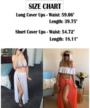 Women's Swimsuit Cover Up Sarong Wrap Skirt Beach Coverup Bikini Swimwear - 03-long-green - C918TTQZ3N9 $15.01-Cover-Ups