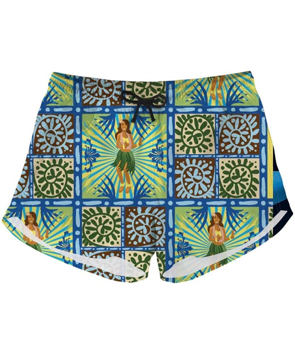 Women's Fashion Board Shorts Beach Shorts with Elastic Waist for Holiday - 23 Hula - CV197E5Y26G $22.33-Board Shorts