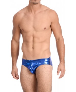 Men's New Contour Pouch Bikini Swimsuit - Liquid Blue - CX1876E3DGX $18.44-Briefs