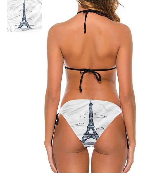 Bikini Swimsuits with Tribal High Waist Bikini Historical Paris Sky - Multi 11 - C9190G27QOG $32.45-Sets