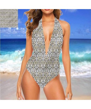 Super Cute Bikini Victorian- Damask Swirls Leaves for Bachelorette Party - Multi 05 - CG19D6D3970 $43.21-Cover-Ups