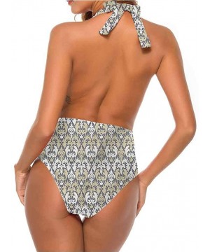 Super Cute Bikini Victorian- Damask Swirls Leaves for Bachelorette Party - Multi 05 - CG19D6D3970 $43.21-Cover-Ups