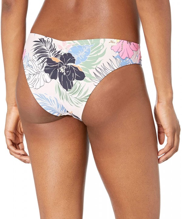 Women's Cinched Back Hipster Bikini Swimsuit Bottom - Pink Multi//Hawaiian Tropics - C318Y8DR9RK $20.30-Tankinis