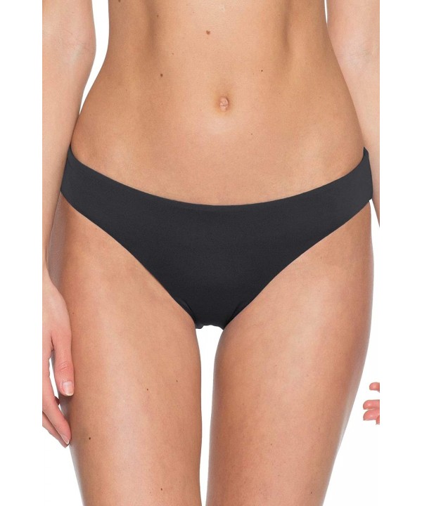 Women's Color Code Hipster Bikini Bottom - Black - CM18XIUDMKY $46.65-Bottoms