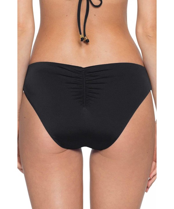 Women's Color Code Hipster Bikini Bottom - Black - CM18XIUDMKY $46.65-Bottoms