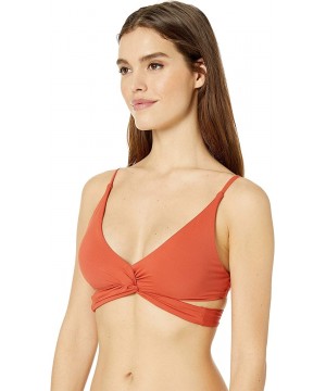 Women's Color Code Convertible Strap Bikini Top - Clay - C518OKLLAC7 $17.45-Tops