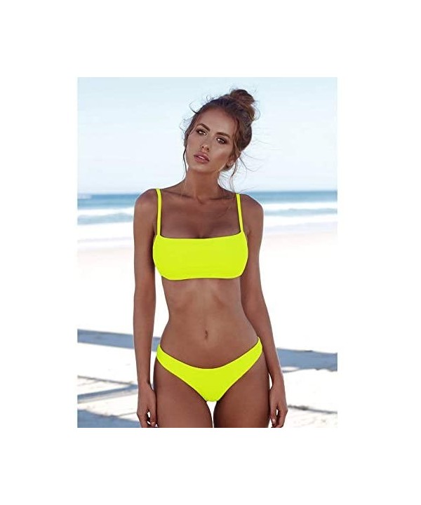 Bikinis 2019 Woman Swimsuit Female Swimwear Thong Bikini Swimming Suit For Women Solid Bather Bikini Sexy (white 064 - L) - W...