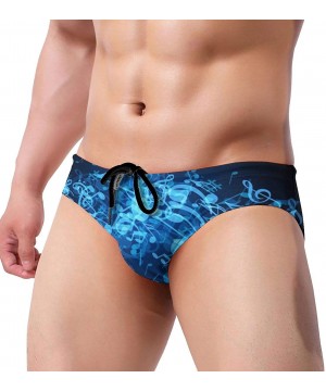 Puerto Rican Flag Men Briefs Bikini Swimwear Low Rise Swimsuit with Drawstring - 9 - C019DIG5CLE $27.78-Briefs