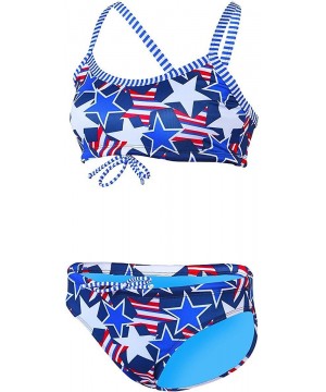 UGLIES WORKOUT TWO PIECE SWIMSUIT WOMENS GLORY-RED/WH/BLUE EXTRA SMALL - CI12E71644F $28.12-Racing