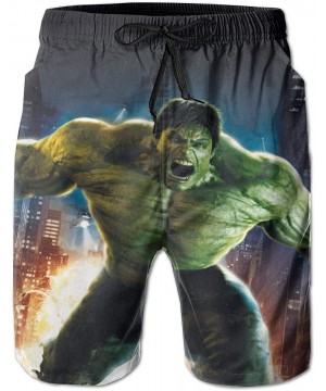 Hulk Swim Trunks Men's Board Shorts Quick Dry Swimwear Bathing Suit - Hulk1 - CS196D3TN3W $33.18-Board Shorts