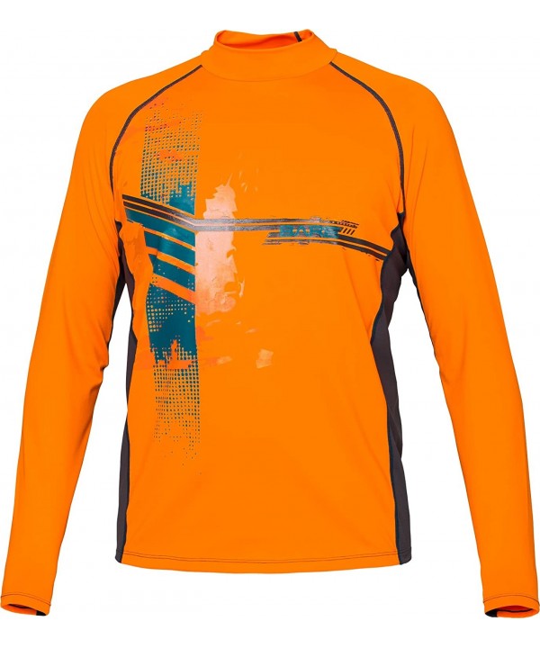 Long Sleeve Sunguard - Sunkist Orange - C511JAI2N1X $24.43-Rash Guards