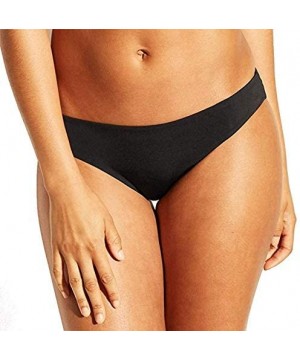 Women's Bikini Bottom Sun Coast Cheeky Clean Finish - Black - CW18UE7NZRS $18.63-Tankinis