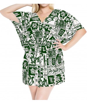 Swimwear Printed Beach Bathingsuit Bikini Cover up Summer Dress Coverup - Green_p431 - C012E5QU5C9 $15.53-Cover-Ups