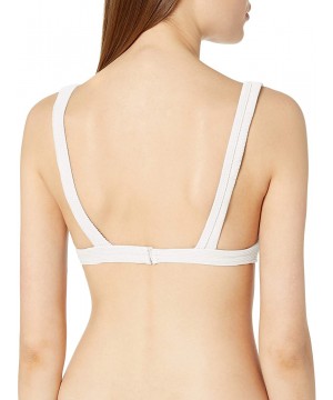 Women's Salt Wash Bralette Bikini Top - White - CH18YUZNNIW $22.87-Tops