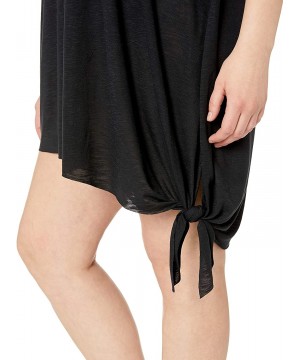 Women's Plus Size Breezy Basics- Black- 3X - C518K7KDYGX $34.83-Cover-Ups