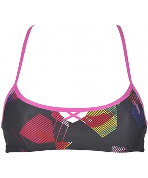 Women's Rule Breaker Be Bandeau MaxLife Bikini Top - Geometric Multi - CK18CKLG9K8 $14.54-Tops