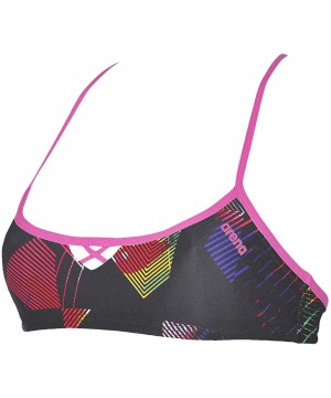 Women's Rule Breaker Be Bandeau MaxLife Bikini Top - Geometric Multi - CK18CKLG9K8 $14.54-Tops