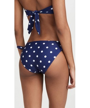 Women's Bow Bikini Bottoms - Navy/White - CU195ZZD599 $28.64-Bottoms