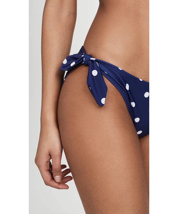 Women's Bow Bikini Bottoms - Navy/White - CU195ZZD599 $28.64-Bottoms