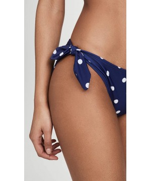 Women's Bow Bikini Bottoms - Navy/White - CU195ZZD599 $28.64-Bottoms