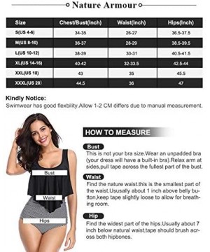 Two Piece Swimsuit for Women Vintage High Waisted Swimsuits - Black - C318OR9G5C5 $11.56-Sets