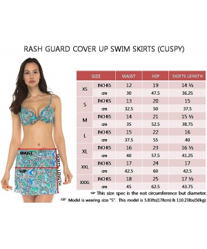 Women UV Swim Rash Guard Cover Up Skirts Yoga Active Workout - Houd Tooth - CR18CG8RH0U $14.80-Cover-Ups