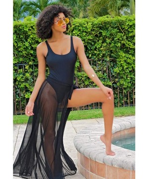 Women's Dyeing Bikini One Piece Swimsuit+Ponchos Cover Up Set Beach Dress - Black-2 - C218E88C0IW $31.46-One-Pieces